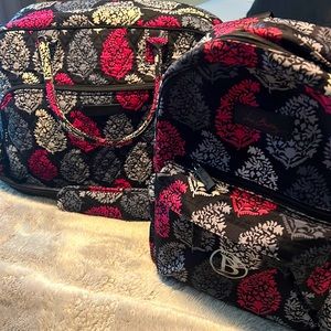 Vera Bradley travel bag and matching backpack